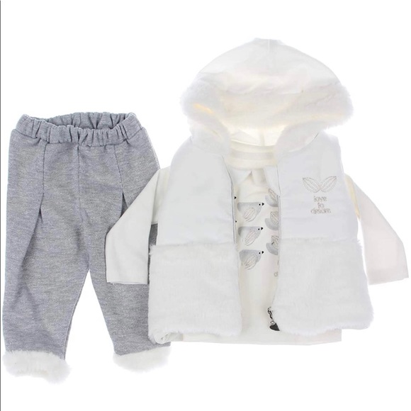 NEW with Tags Baby Clothing 3-Piece Cotton Set for Newborn Baby Girls and Boys - Picture 4 of 5